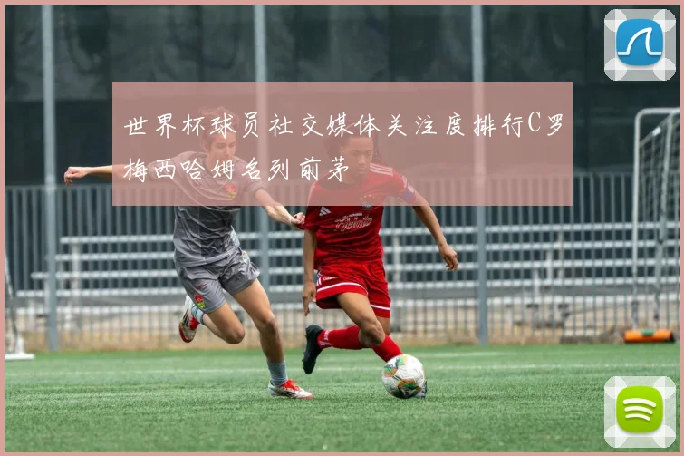 世界杯球员社交媒体关注度排行C罗梅西哈姆名列前茅